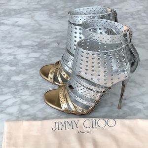 Jimmy Choo Malika Metallic Leather Sandal